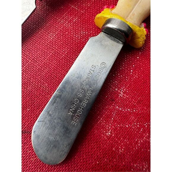 Vintage Boston Warehouse Cheese Spreaders Set Of 4 Novelty Beach Ladies Stainles - Picture 4 of 5